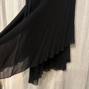 Vintage April Cornell Black Asymmetrical Flowy Skirt